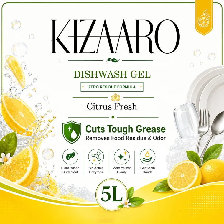 Kizaaro - Dishwash Gel Label