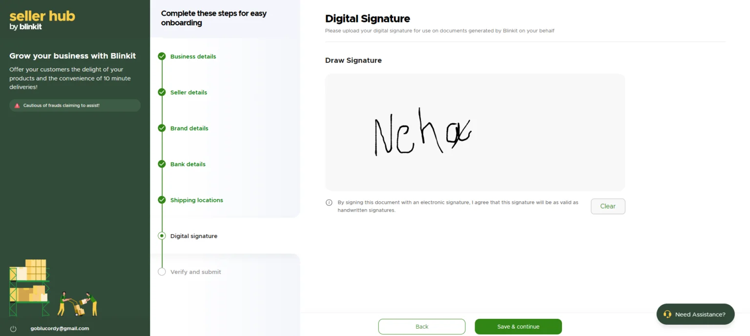  Blinkit Onboarding Steps
